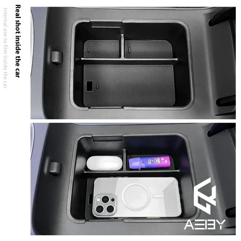 

AEBY For LEAPMOTOR B01/B10 2025 Armrest Storage Box Custom Fit Center Console Organizer Non-slip Interior Accessories