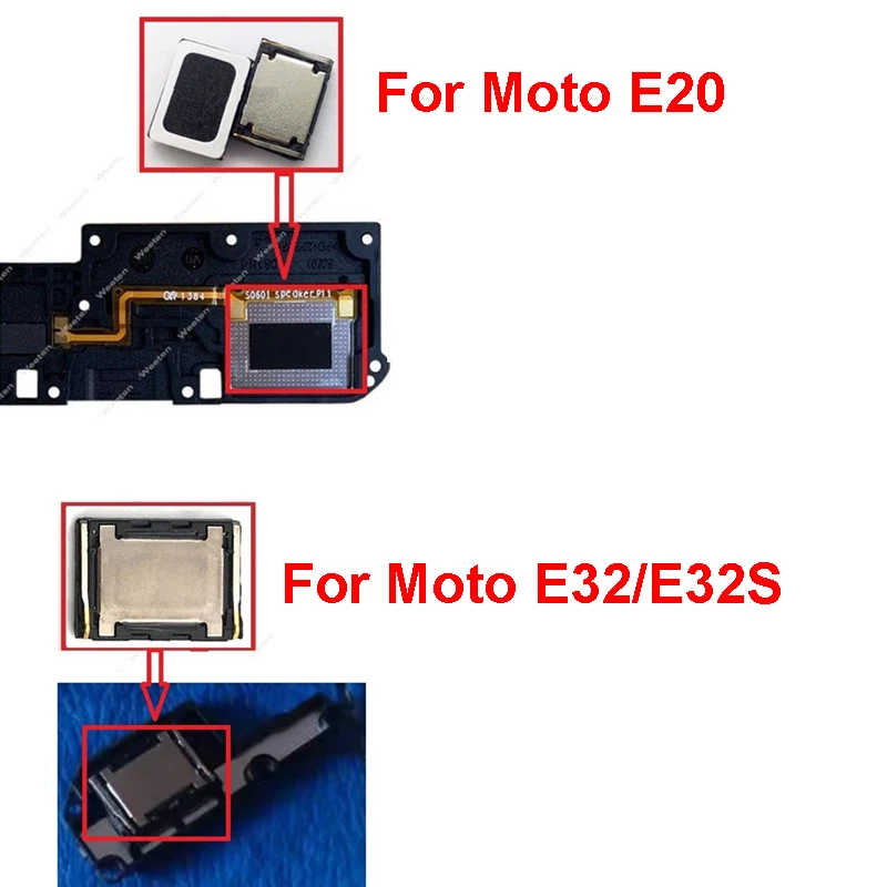 Głośnik dźwiękowy brzęczyka dla Motorola Moto E20 E32 E32s dolny głośnik dzwonek brzęczyka części zamienne