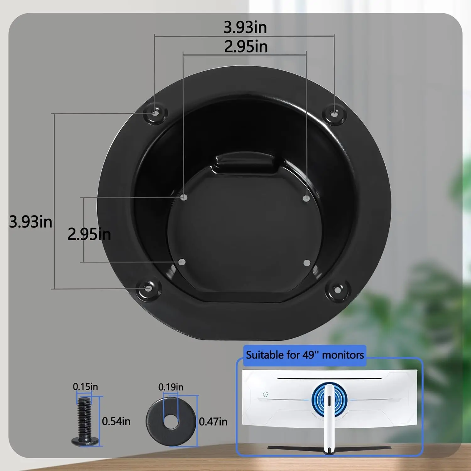 Brand NEW Odyssey G9 Wall Mount Adapter Bracket is Only Compatible with Samsung 49” Neo Odyssey G9 Curved Monitor C49G95T