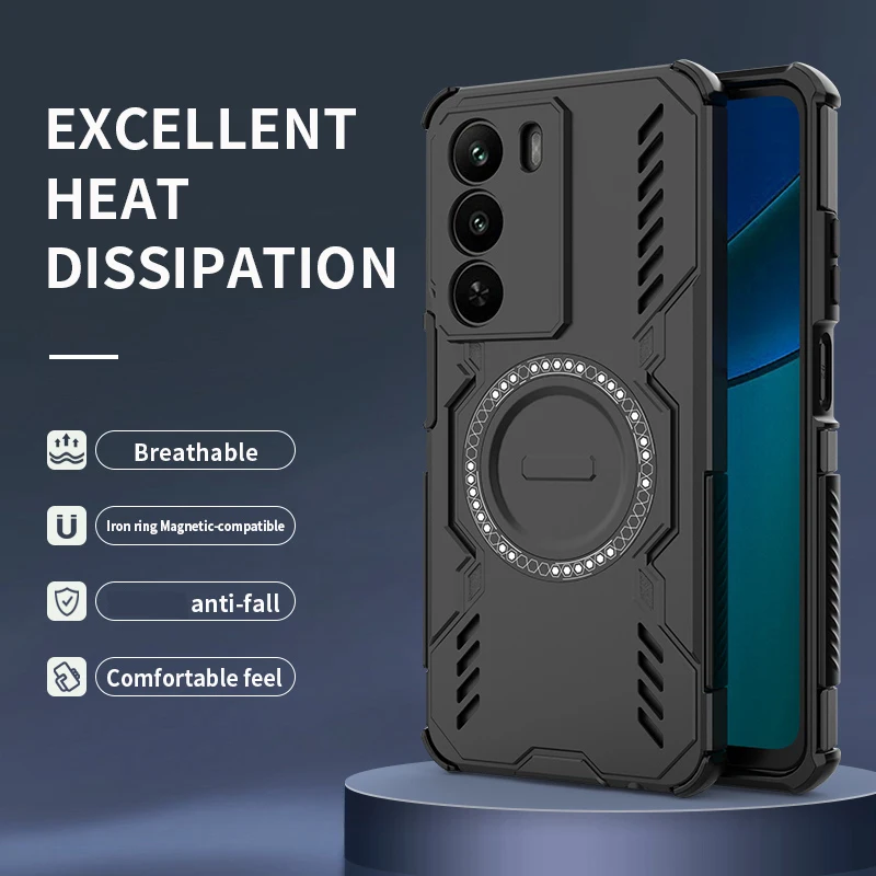 Heat Dissipation Phone Case For Realme C73 5G Global Case Magnetic Attraction Piece For Realme Narzo 80 Lite 5G чехол Back Cover