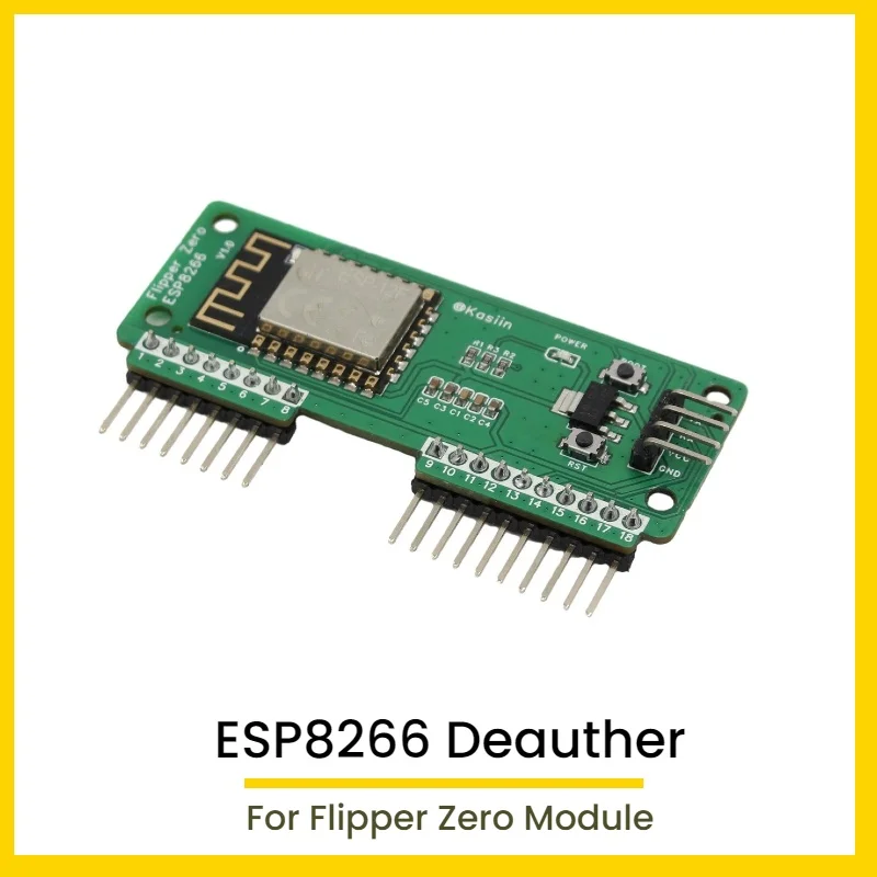 Module for ESP8266 WiFi Deauther for Flipper Zero, Supports Deauther and WiFi Scanner Firmwares, Flipper Accessaries