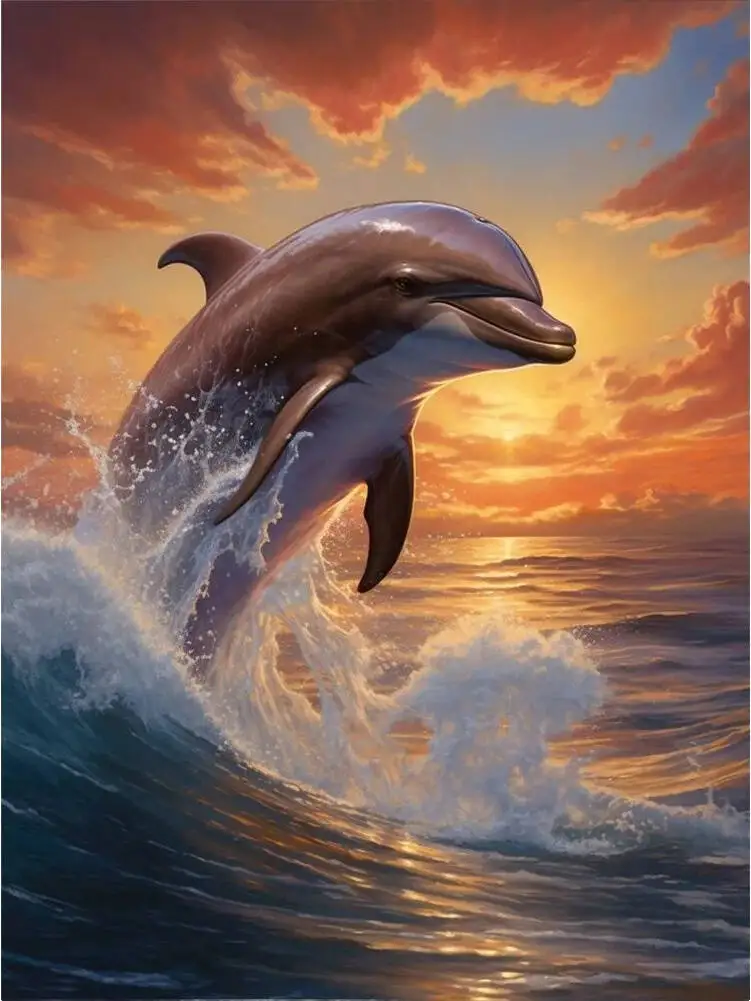 

Пазлы Marine Life Dolphin Wave 500/1000/1200/2000 элементов: семейные игры для игровой комнаты, спальни, подарки, декор для дома