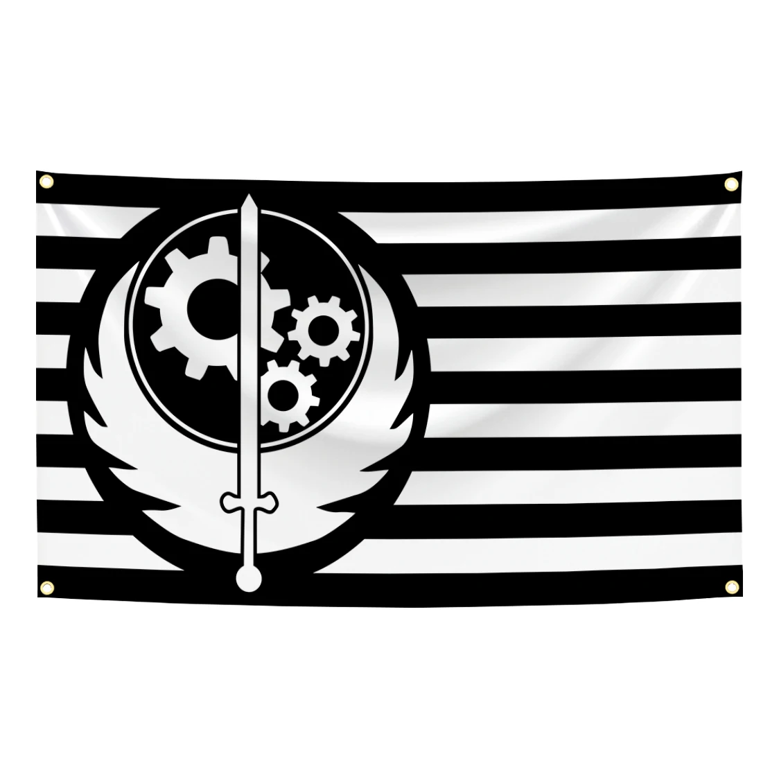 90x150cm Vault Brotherhood Of Steel Flag Tapestry Polyester Digital Printing Banner for Garage Wall Art Out Door Decoration
