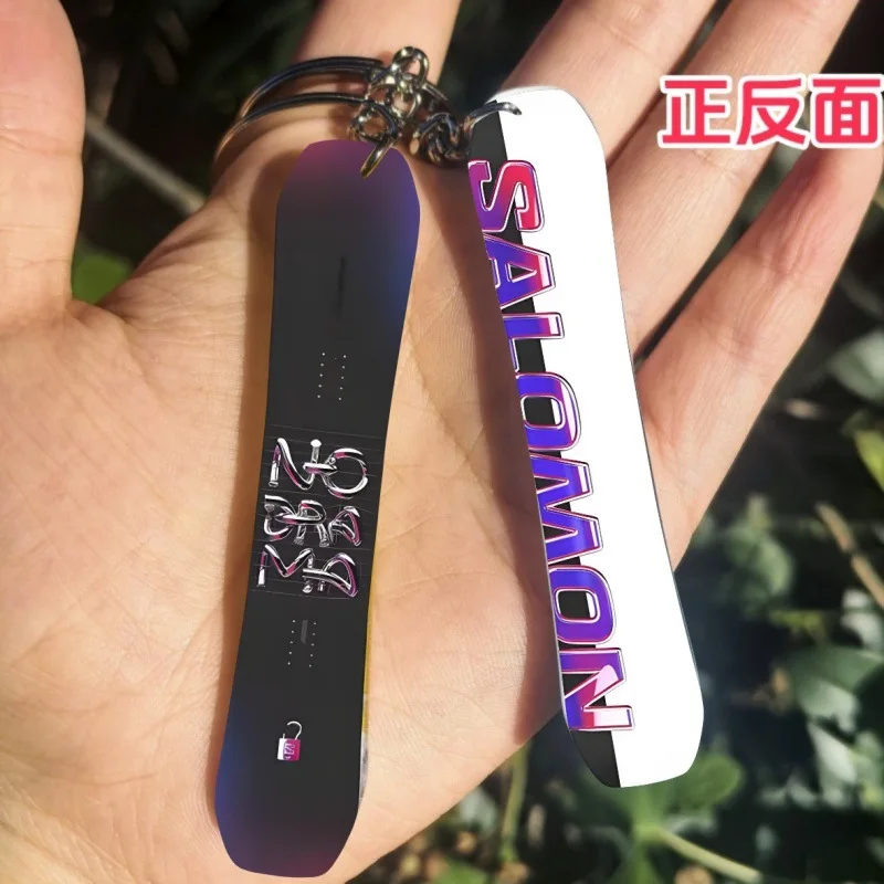 Creative Acrylic Snowboard Keychain Pendant