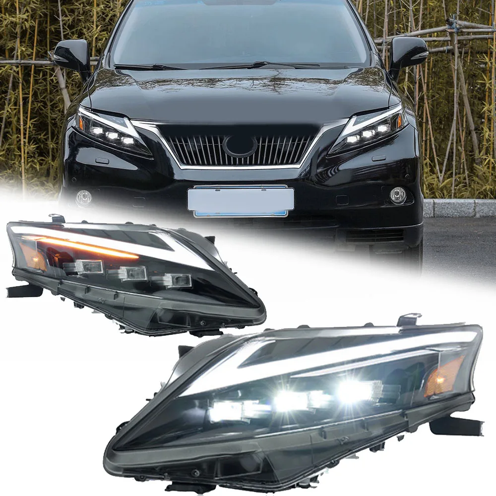 

Стайлинговые светодиодные фары для LEXUS RX 09-12, новый стиль, полностью светодиодные DRL, автомобильные фары в сборе, сигнальные автоаксессуары, модифицированная лампа