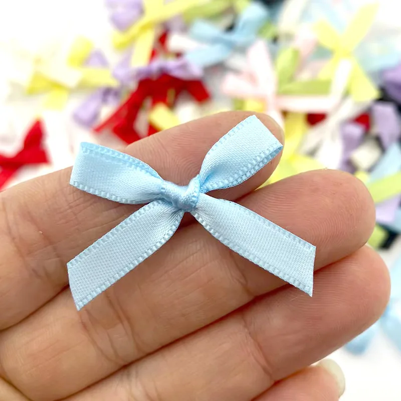 500pcs/Lot 6mm 3x4cm Ribbon Bow Accessories Underwear Hat Hairdresser Handmade DIY Material Packaging Cake Gift Box Decoration