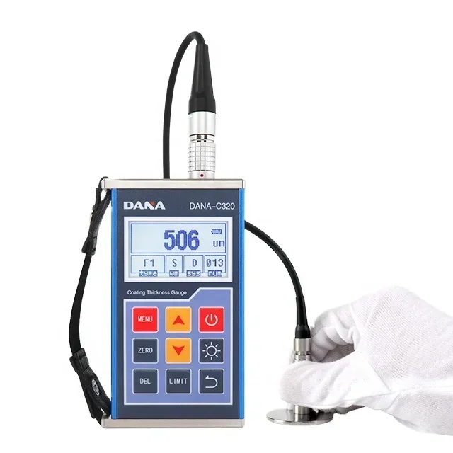 2025/DANA C320 coating thickness gauge car paint film thickness meter MFE/NFE tools eddy current effect measuring steel plate zi