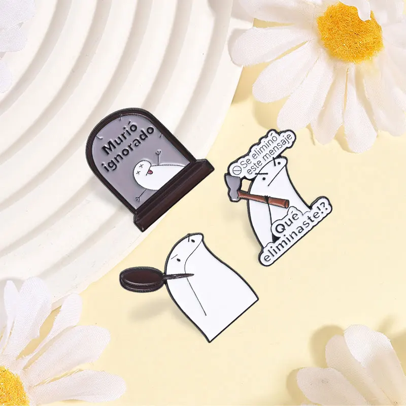 3er-Set Kreative Trauben-Soda-Flaschenverschluss-Emaille-Pins Spanische Flork Meme Hantel-Brosche Lustiges Abzeichen Schmuck Geschenk Großhandel – Detail 10