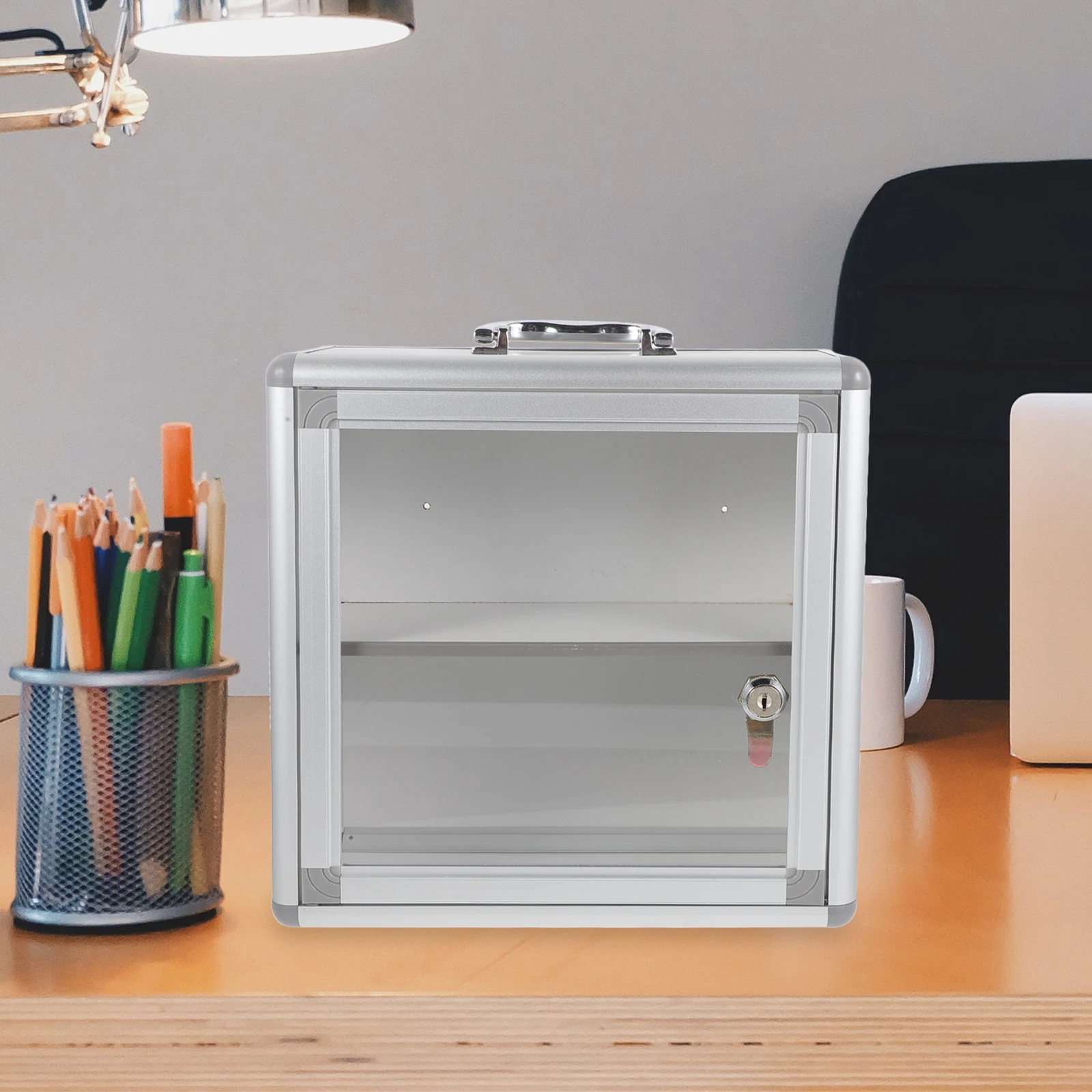 

Container Wall-mounted Convenience Box Child First Aid Case Metal Medication Organiser
