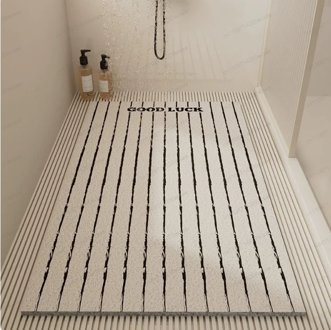 Non-Slip Bathroom Floor Mat | Hollow Drainage Design for Shower Room & Bathtub, Dirt-Resistant & Easy to Clean
