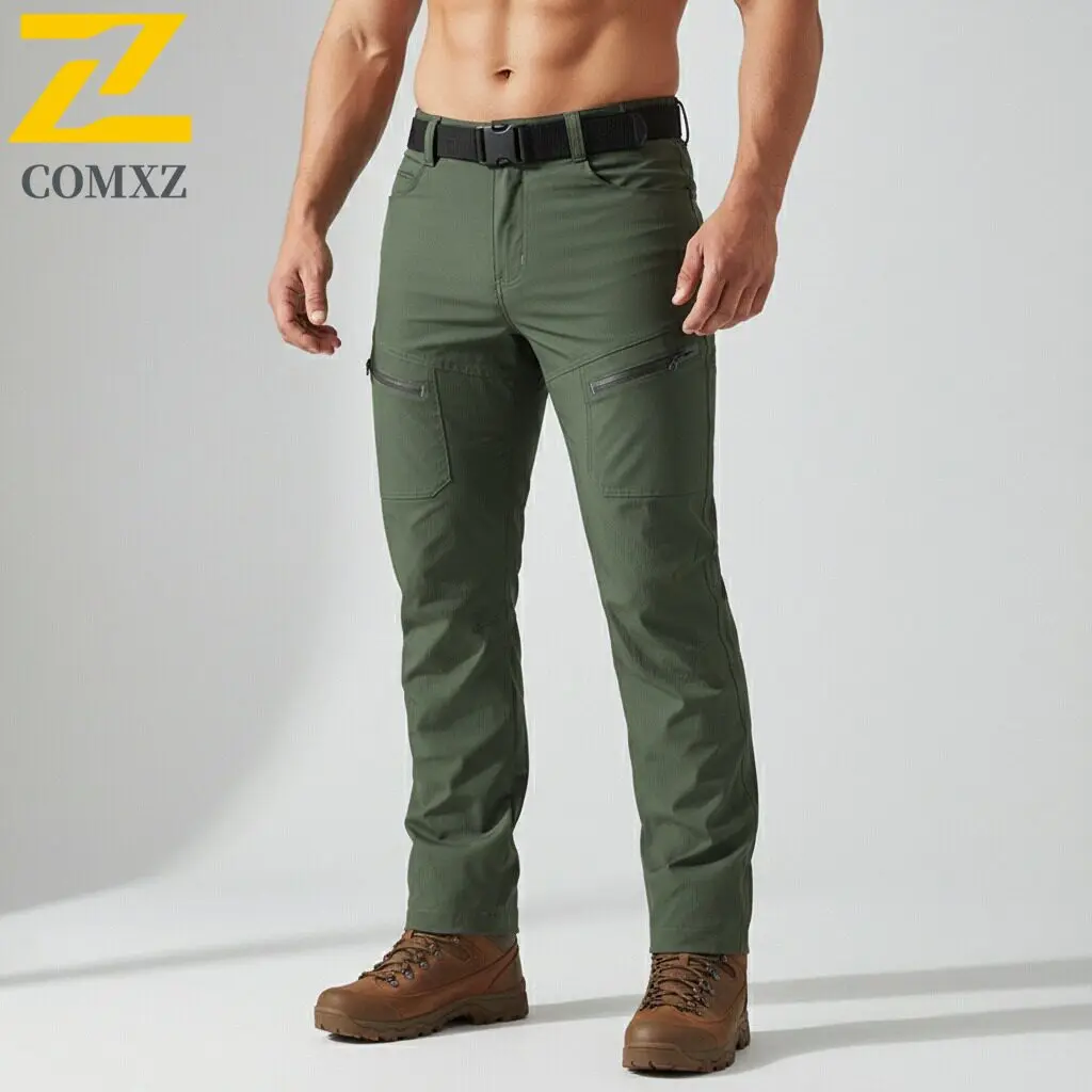 

COMXZ летние уличные быстросохнущие брюки для мужчин и женщин, дышащие тонкие походные водонепроницаемые эластичные треккинговые легкие повседневные брюки