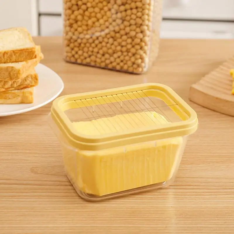 Butter Cheese Cutter Storage Box with Lid Baking Food Butter Refrigerator Fresh Keeper Container Baking Tool Kitchen supplies