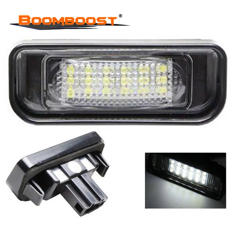 12V Car LED License Plate Lights For Mercedes W220 S-Class 99-05 Benz Accessories SMD3528 LED Number Plate Lamp Bulb Kit