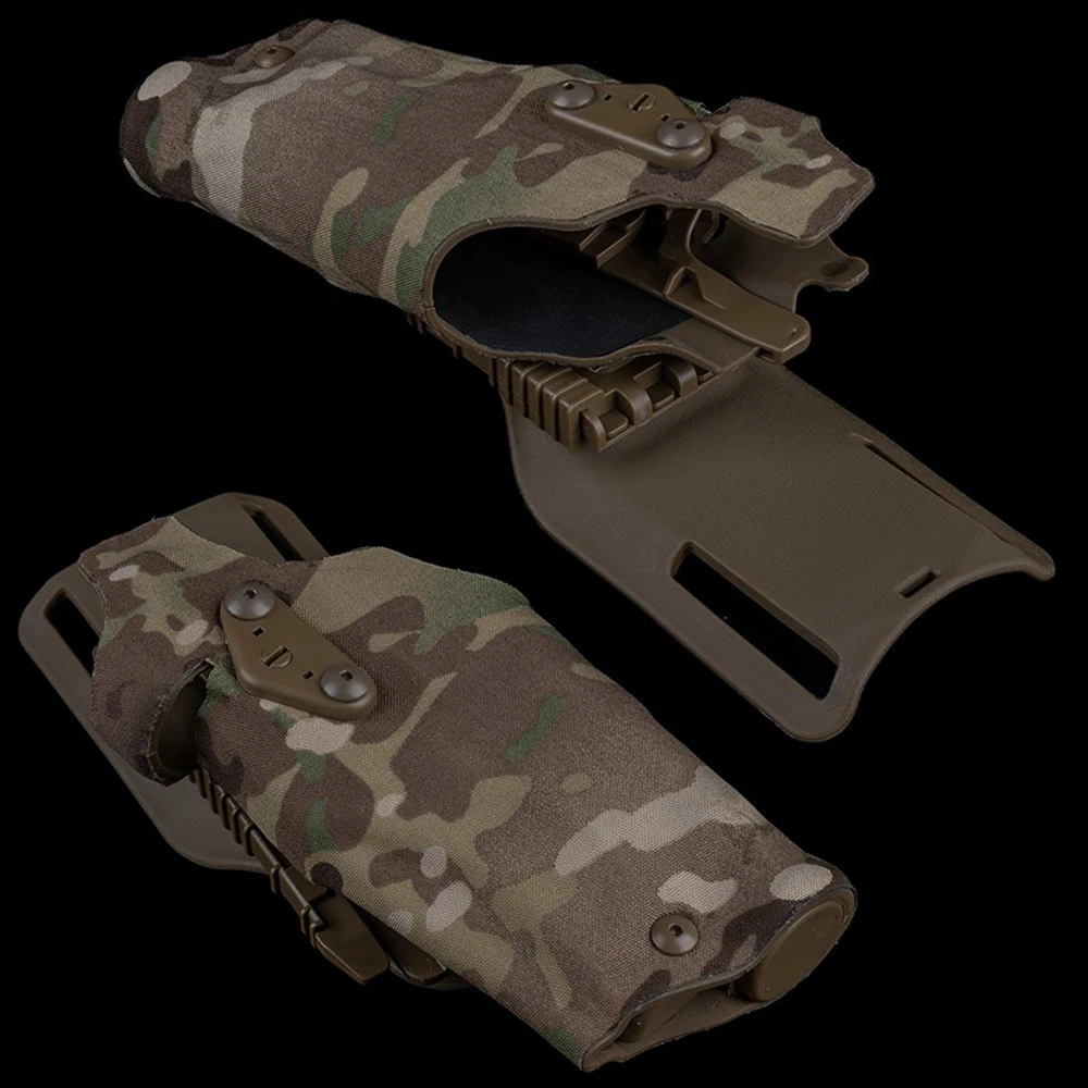 X300U-A Taktisches Taschenlampenholster für Links-/Rechtshänder für 6354DO G17 Gen4 G19 mit QLS Drop Leg Airsoft-Ausrüstungsholstern – Detail 5