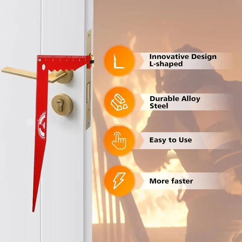 1Pcs Slide Tool Fire Pick Stainless Steel Firefighter Tools Geometry Modern Minimalism Card Swiping Lever Tool For Men And Women