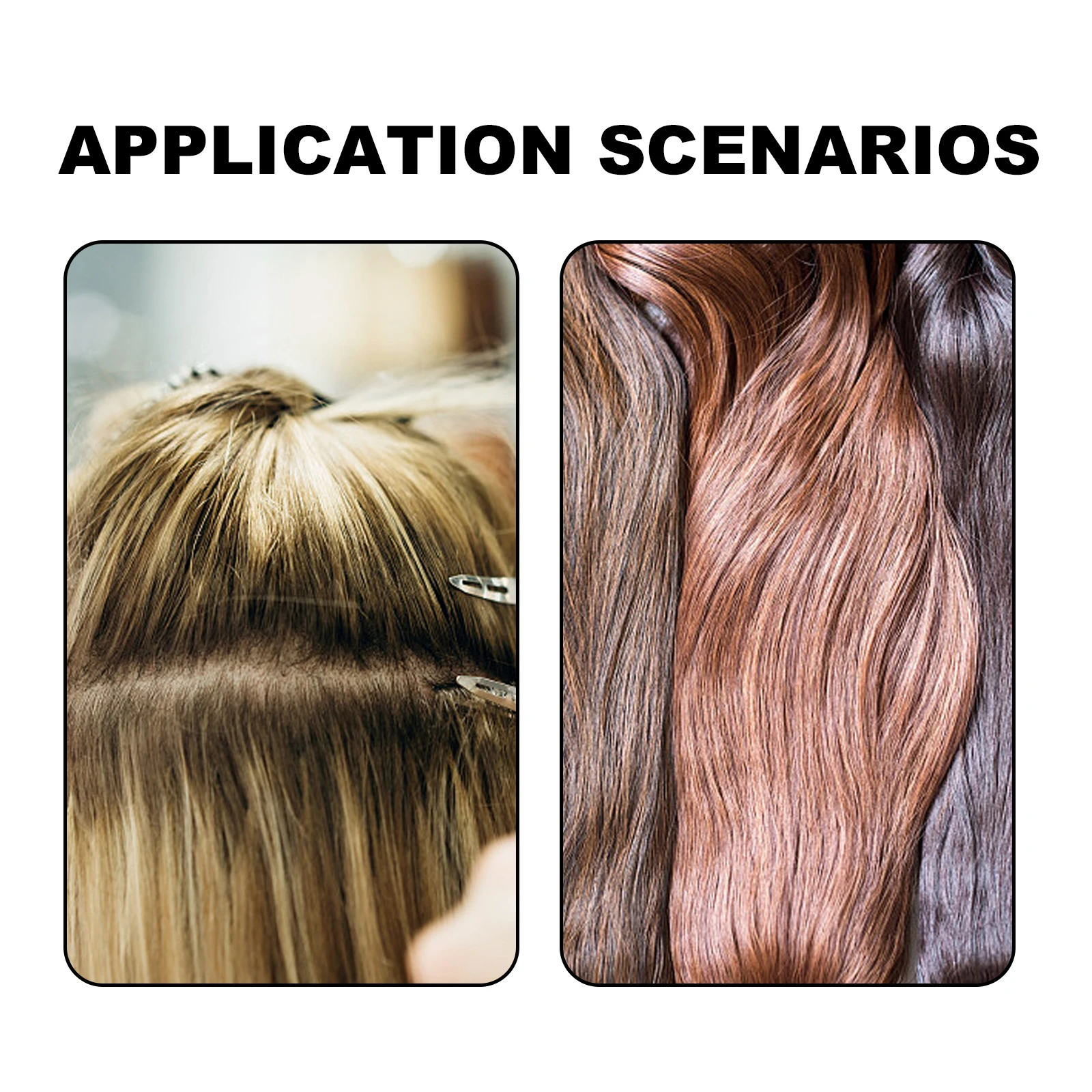

6 Pcs Satin Bags Long Hair Extensions Tool Drawstring Packaging Pouches Carrying Travel Storage Lightweight Durable