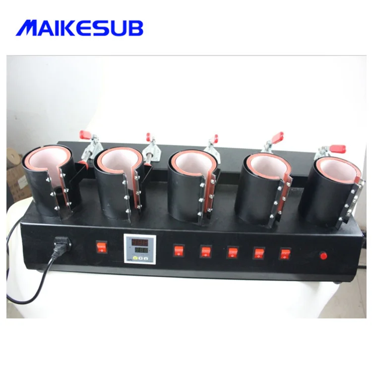 Factory 5 in1 Heaters Digital Coffee Mug Heat Transfer Press Machine combo mug heat transfer machine