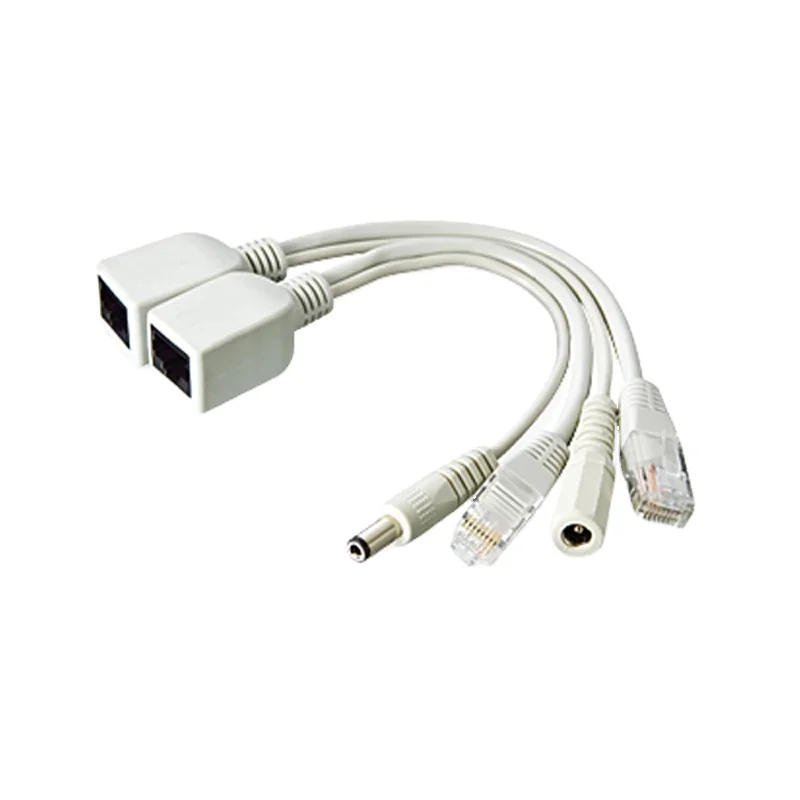 5PCS Passive PoE Splitter + PoE Injector 10/100Mbps Power Over Ethernet Kit For AP IP Cam
