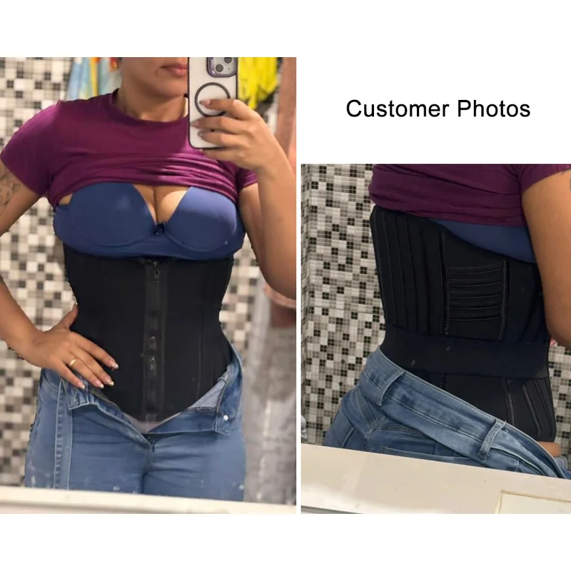 Hourglass XS Steel Bone Curvy Corset Waist Trainer for Women Belly Stomach Girdle With Belt Tummy Control Waist Snatcher Faja