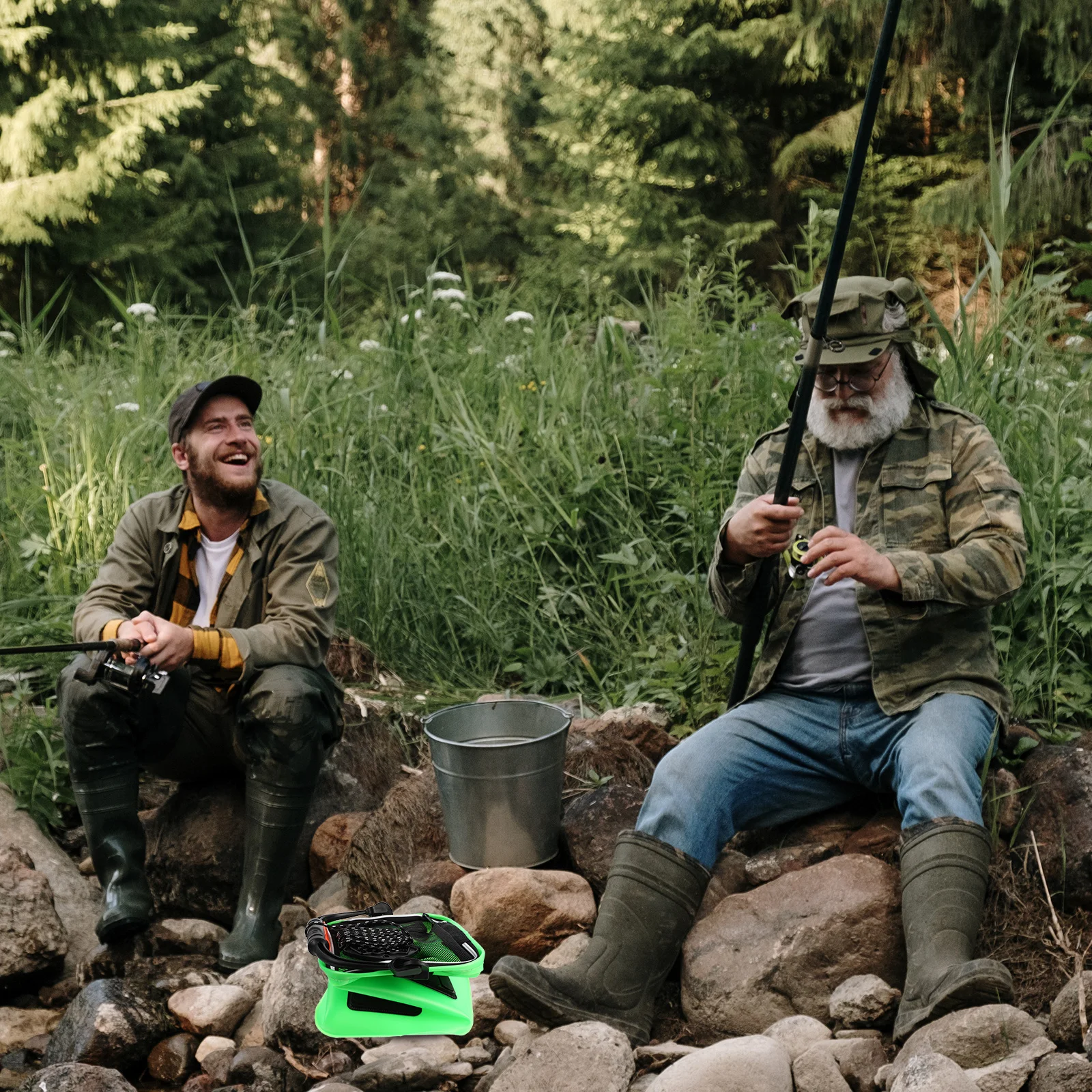 

Thickened Eva Fishing Bucket Foldable Water Pail for Outdoor Camping Hiking Car Washings Portable Foldable Bucket