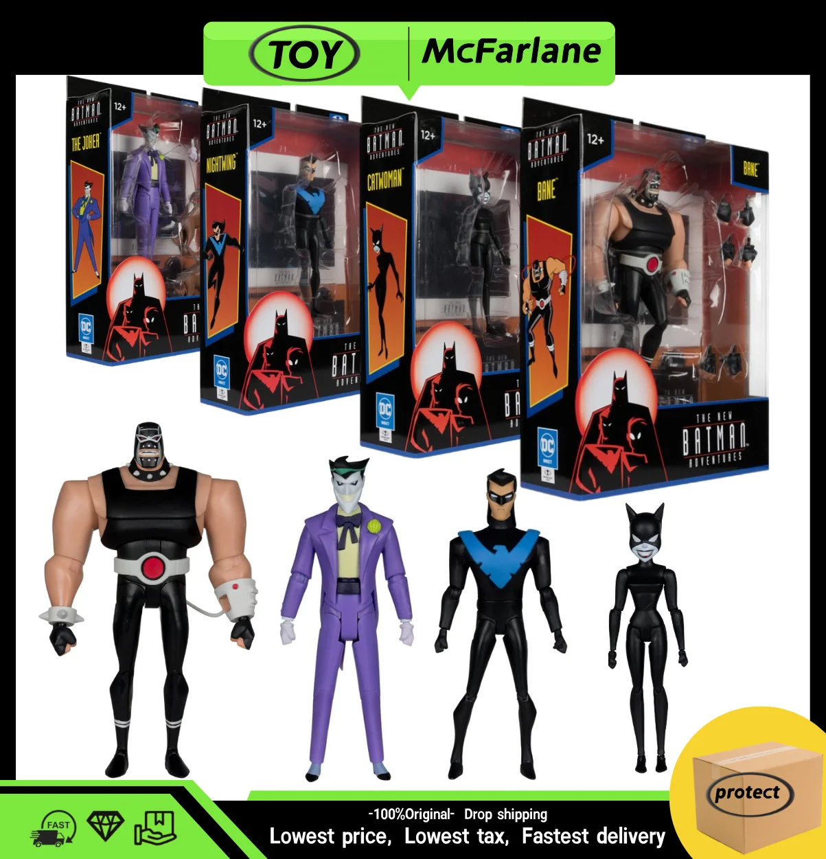 Original Batman Action figur DC Bösewicht Catwoman Bane Batman Figur Clown Nachthemd Action figur Montage Modell Sammlung Spielzeug