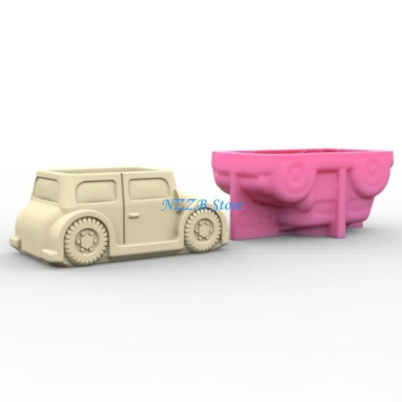 

T21F Handmade Epoxy Mold Flower Pot Silicone Mold Mirror Resin Storage Mold