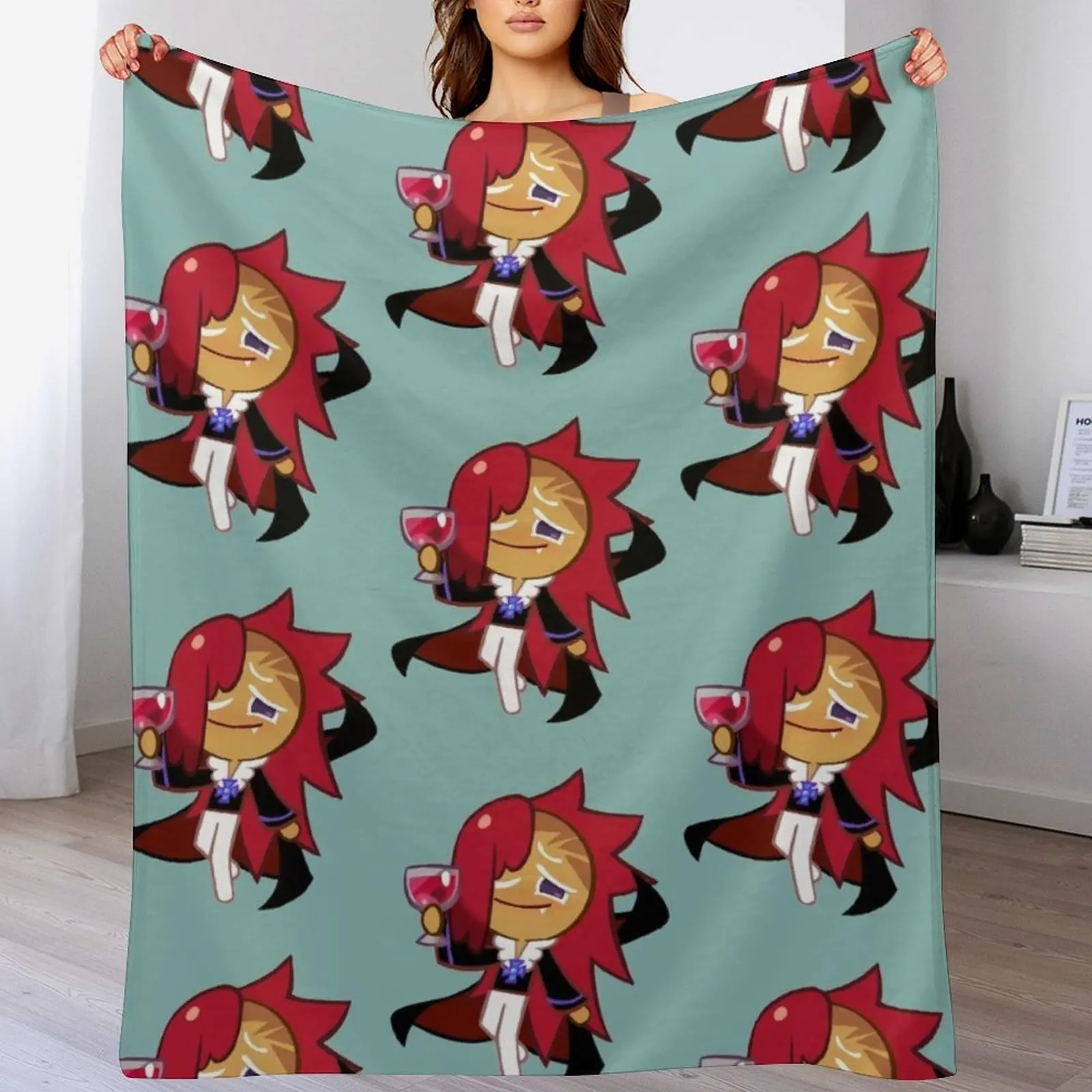 

Vampire Cookie! Cookie Run Kingdom Throw Blanket Warm Napping Blanket for Office Couch Bed