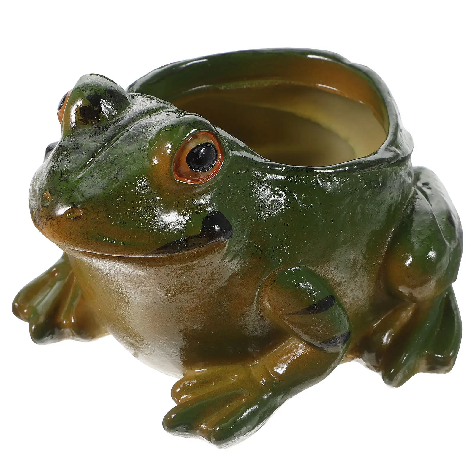 Cartoon Frog Flower Pot Lovely Animal Shaped Planter Vase Decorative Desktop Gardening Planter Indoor Outdoor Flowerpot