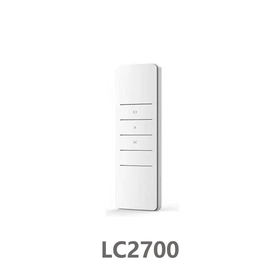 RF433 Remote Controller LC2700/LC2760 for Dooya Electric Curtain Motor KT320/DT52/KT82TN/DT360, Single/Double Channel Remote