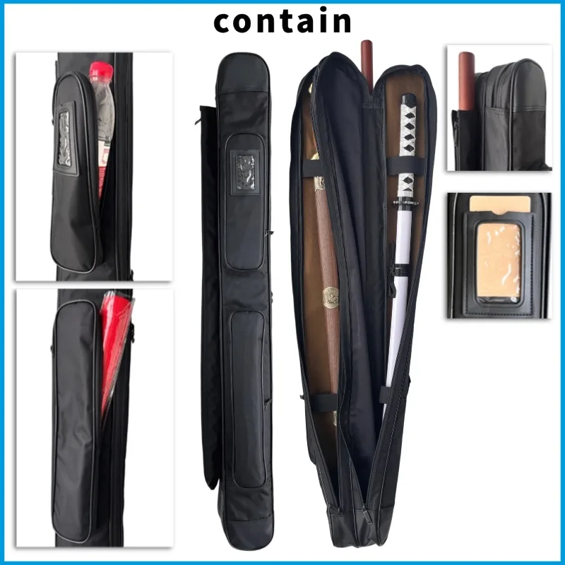 1.1 Meter Sword Bag Can Packed 1 Sword Waterproof Bag for Stick Knife Katana Kendo Holder Carry Case Tai Chi Shoulder Bag view 2