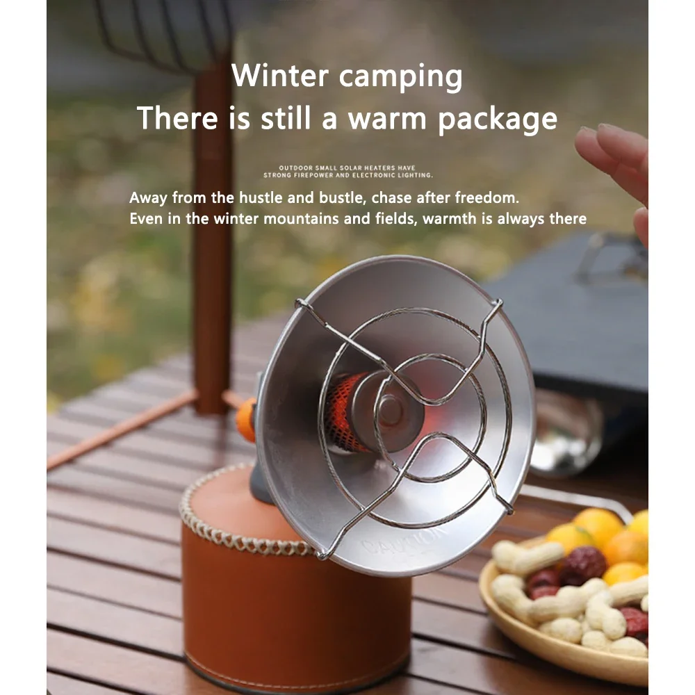 Tragbare Mini-Gasheizung für den Außenbereich - Wärmer für Camping & Eisfischen, Kompakter "Kleiner Sonnen"-Heizofen – Detail 13