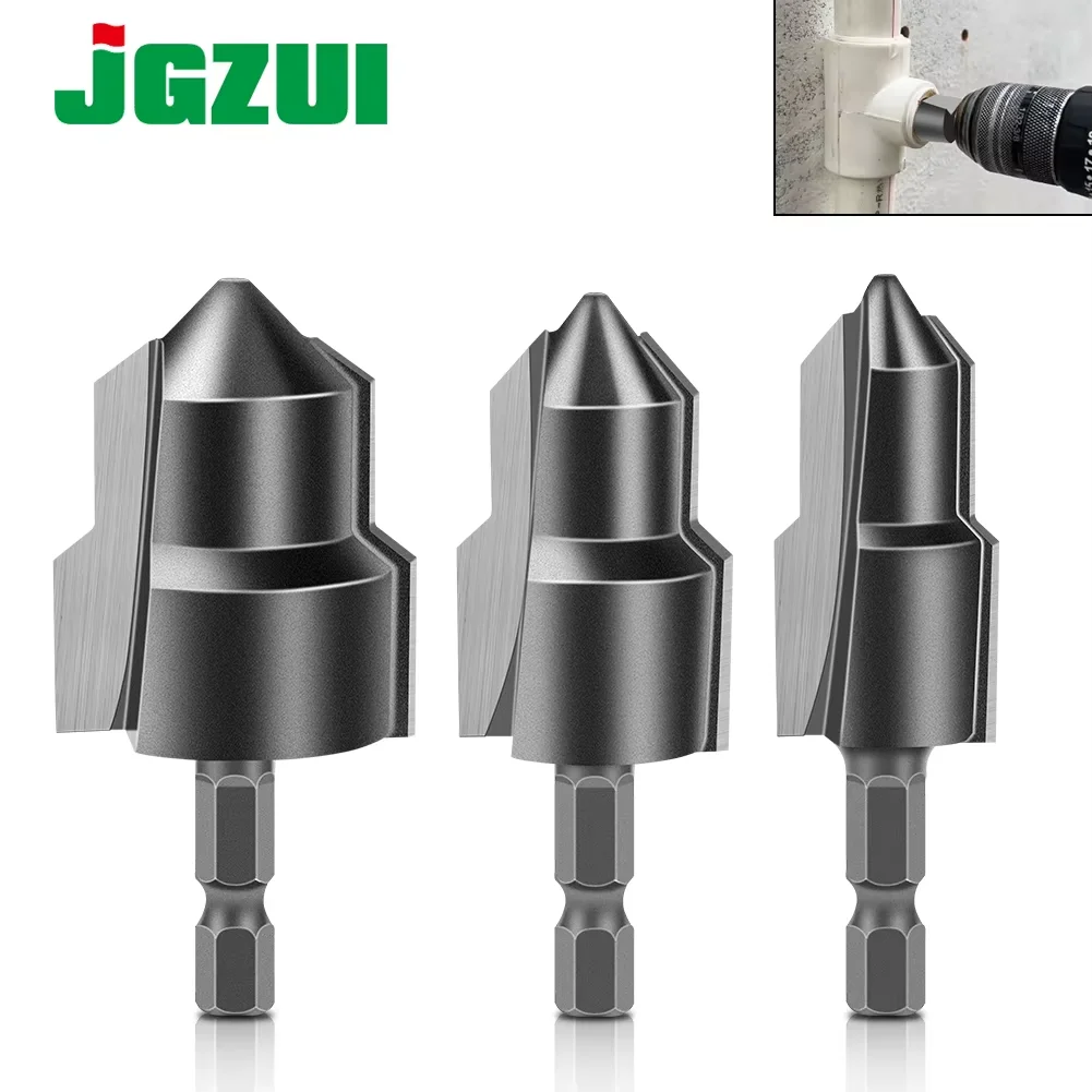 1-3Pcs PPR Lifting ,Tungsten Steel Blad Stepped Drill Bit, Hexagon Shank Water Pipe Connection Tool 20/25/32mm,full Open Process