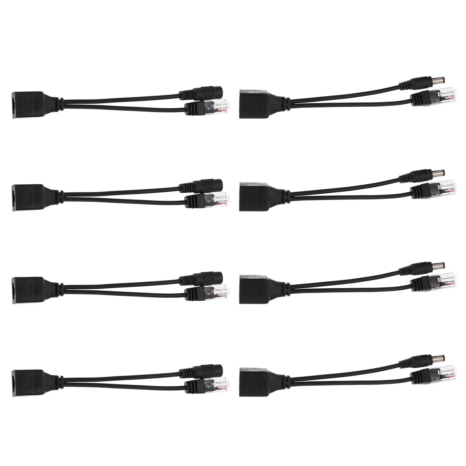 

8Pcs Poe Splitter Line High Reliability Passive Poe Splitter Kit for Wireless Camera Cctv Surveillance System Easy Install