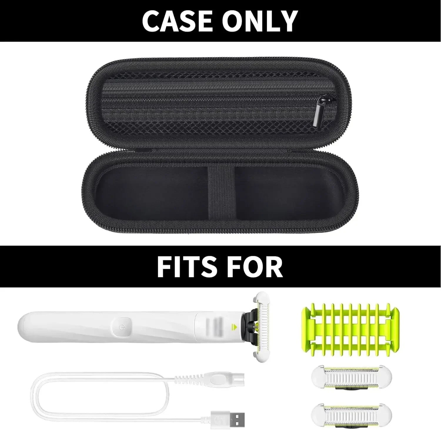 Storage Bag Compatible with Philips Norelco OneBlade Unisex Intimate Pubic & Personal Body Groomer&Trimmer QP1924/70 (Box Only)