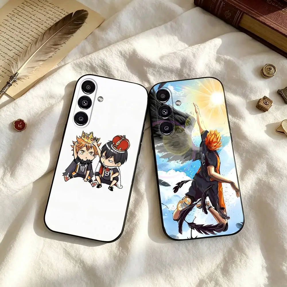 Anime H-Haikyu Shoyo Hinata Phone Case For Samsung Galaxy A73,A72,A71,A70,A53,A52,A51,Others Soft Black Cover