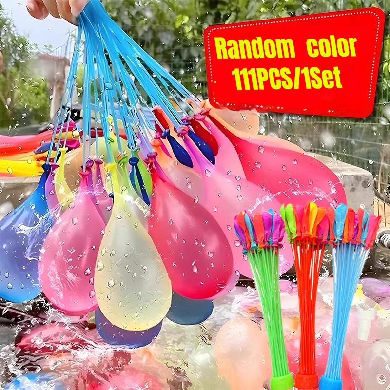 111 pièces/1 ensemble de ballons à eau à remplissage rapide, bombes à eau d'été, pour fête au bord de la piscine, jeu d'équipe en extérieur, jouets aquatiques de plage, décoration de festival amusante