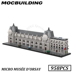 Micro Musée D'Orsay Model MOC Building Blocks Bricks Display Construction Toys Birthday Gifts Present