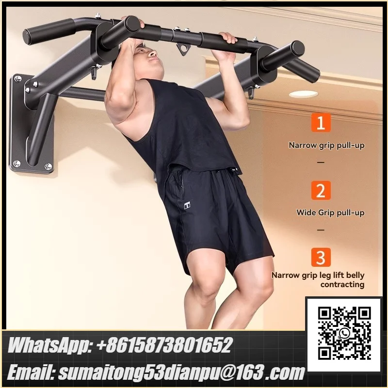 Horizontal Bar Household Indoor Wall Pull Up Device, Perforated Single Pole Lifting Ring, Home Fitness Equipment