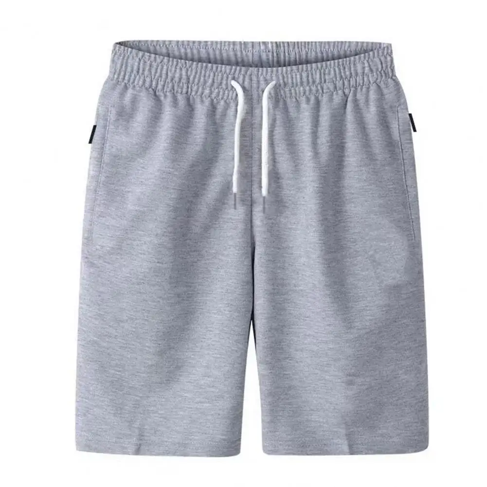 Calça curta com comprimento do joelho respirável masculina, calção de caminhada, cordão, secagem rápida, casual, moda fitness, verão