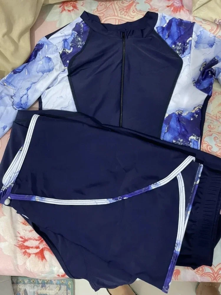 Burkini costumi da bagno musulmani 4 pezzi costumi da bagno Hijab nuoto Hijab vestiti modesti costume da bagno musulmano Borkini da donna per semi Burkini