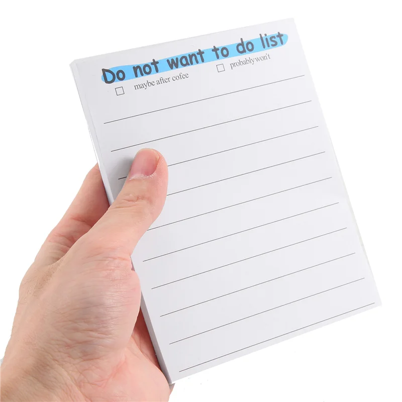 Funny Sticky Note, To Do List Notepad Funny Stationery, Office Supplies, Notebook Labels, Desk Sticky Note 50 Pages