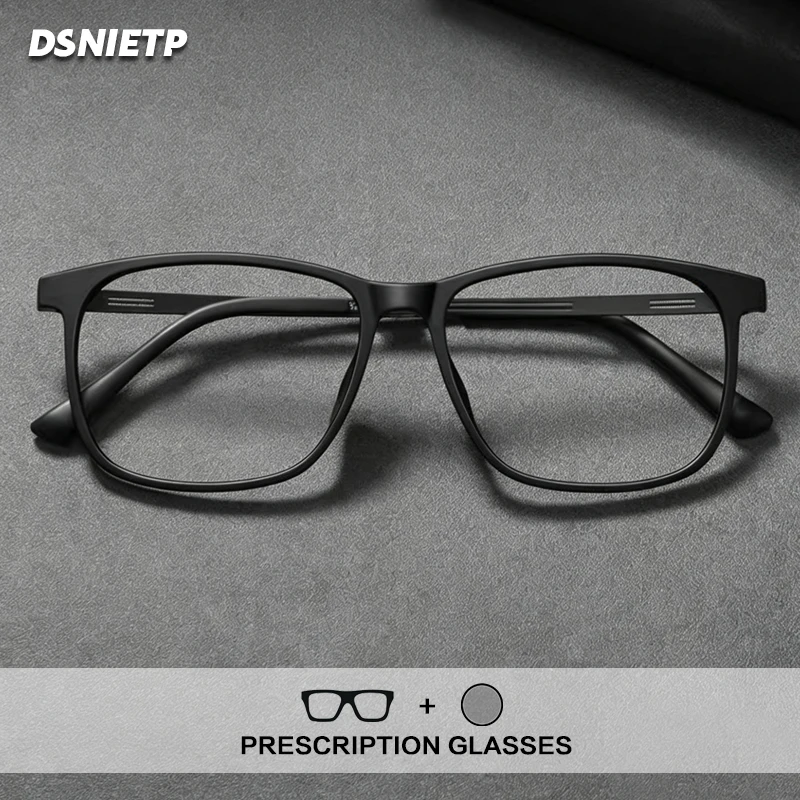 Dsnietp Große Lesebrille für Herren, ultraleicht, progressiv, photochrom, Myopie, Anti-Blaulicht, verschreibungspflichtige Brille