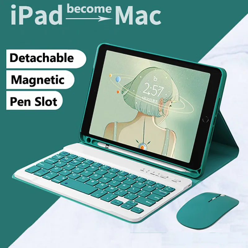 

Магнитная клавиатура для iPad Pro 11 2025 A335811th Gen A16 10-го поколения 10,9 Air7 6 5 4 2 1 10,2 9th 8 7-й мини 6 7 Чехол со слотом для ручки
