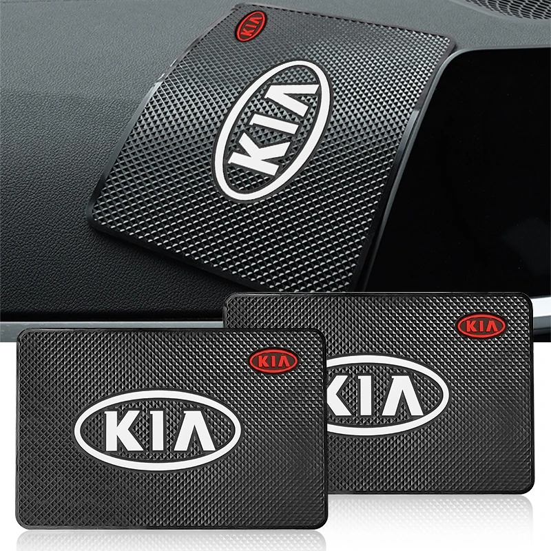 Para kia k3 k5 sportage ceed sorento proceder cerato soul flip 1 pçs carro anti deslizamento esteira suporte do telefone almofada antiderrapante acessórios do carro