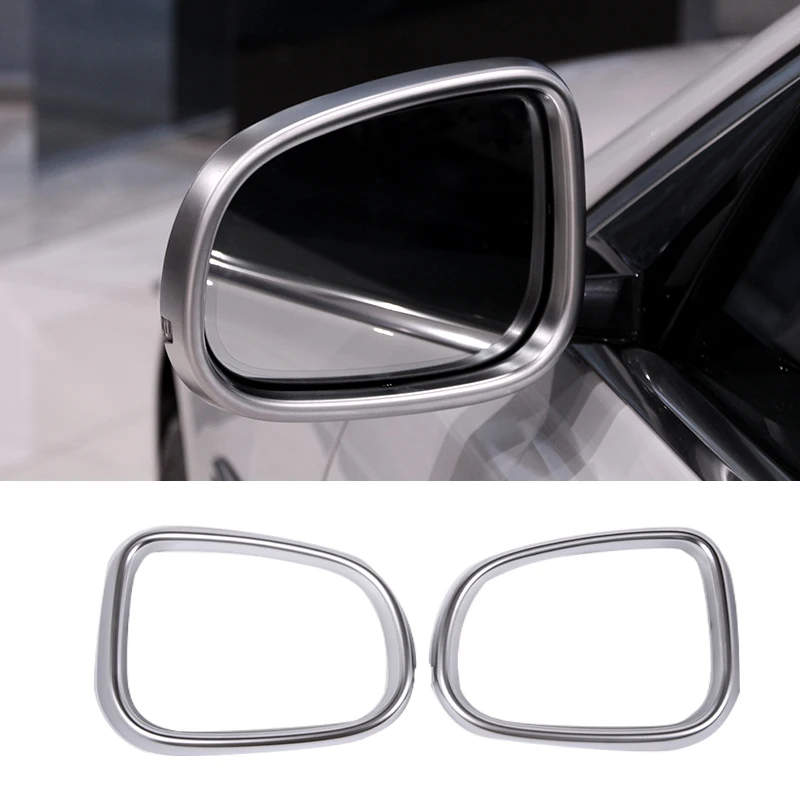 

ABS Chrome Car Side Rearview Mirror Frame Cover Trim For Jaguar XE XF XFL XJ XJL 2016-2020 Auto Exterior Accessories