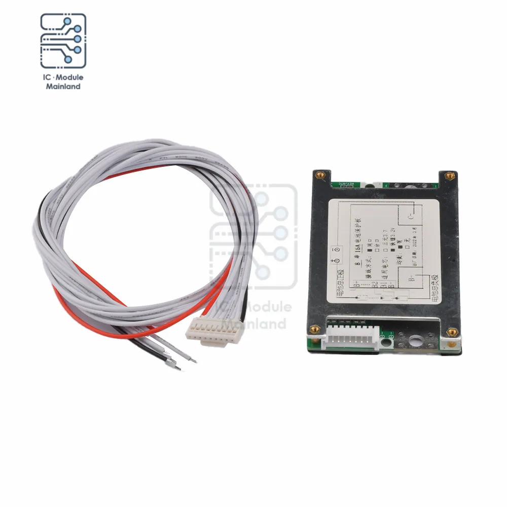 8S Lithium Iron Phosphate 24V with Balanced 15A 35A 50A Protection Board