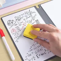 A4/A5 Whiteboard Notebook Reusable Erasable Memo Pad With Whiteboard Pen Erasing Cloth Leather Weekly Planner Office Notebooks 4