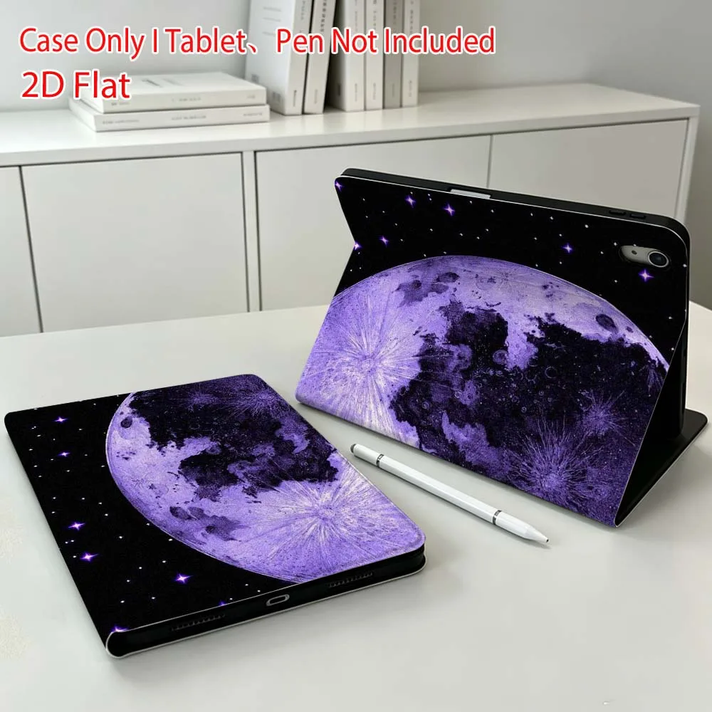 Moon creative pattern For Apple iPad Pro Mini A16 A17 A14 4 5 6 7 6th 12th 9Gen 12.9 11 13 M4 inch Tablet Case Soft