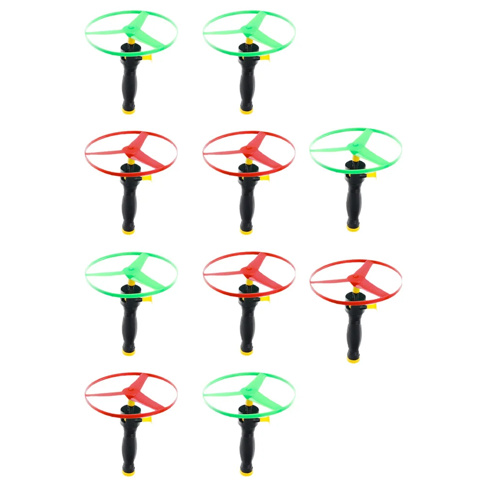 10 Pcs Kids Dragonfly Toy Fun Toys Small Stationery Saucer Launcher Green for Child