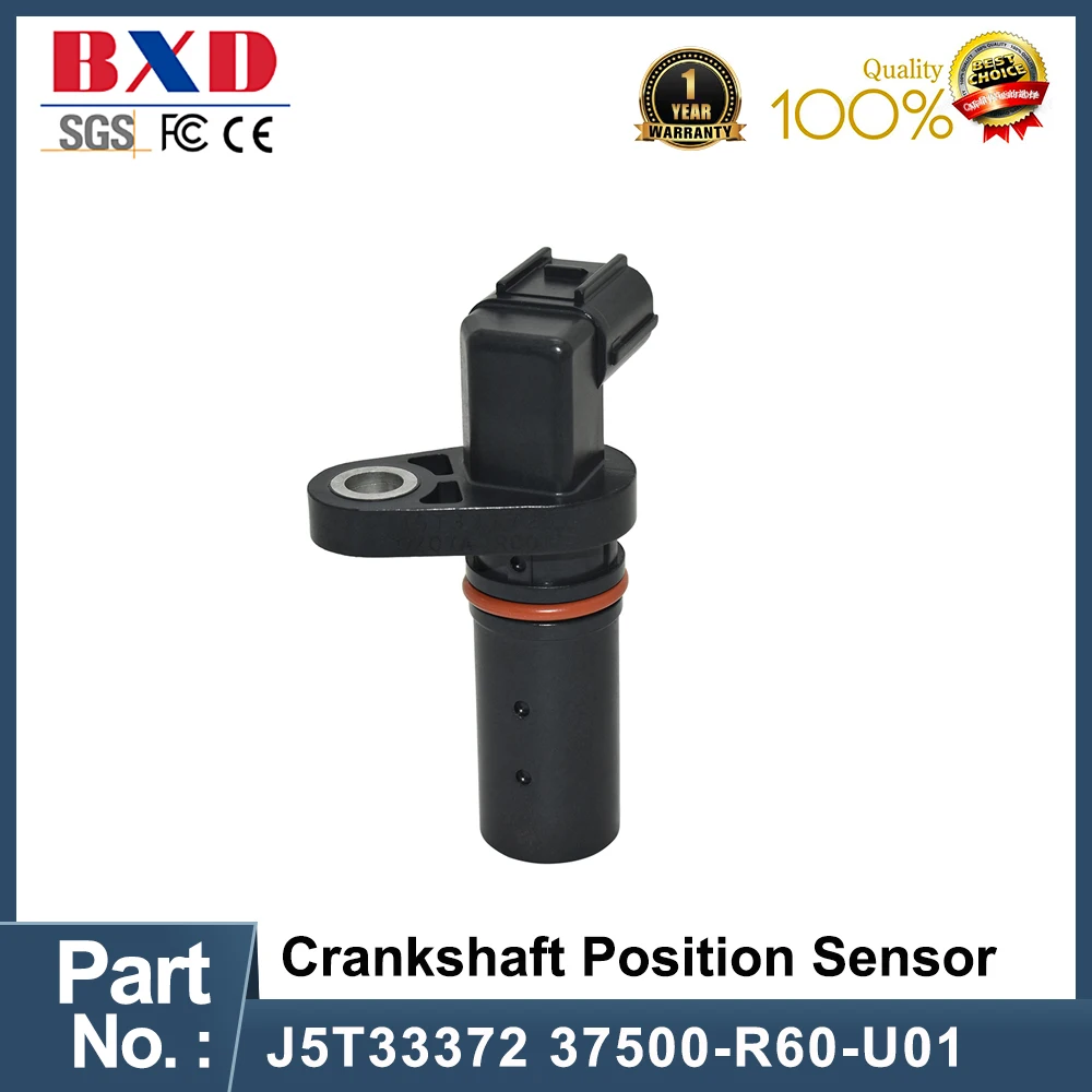 Crankshaft Position Sensor J5T33372 37500-R60-U01 For Honda- Accord- VIII CIVIC- IX IV 1.4 37500R60U01 High Quality Auto Parts